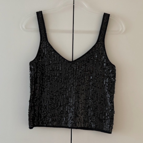 NWT J.Crew Sequin Merino Wool-blend Sweater-tank in Black - W’s Small - Picture 7 of 11